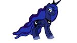  blue_eyes blue_hair crown cutie_mark equine female feral friendship_is_magic hair horn jbond mammal multi-colored_hair my_little_pony plain_background princess princess_luna_(mlp) royalty solo white_background winged_unicorn wings 
