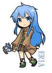  blue_eyes blue_hair choutako coat duel_monster eria long_hair skirt staff wand yu-gi-oh! yuu-gi-ou_duel_monsters 