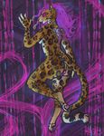  chassis dreadlocks feline female glowing jaguar mammal sci-fi scifi sigil tech 