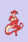  breasts butt cum cum_inside cute dragon female hindpaw horn mr2cats nipples pads paws pussy raised_tail seductive solo 