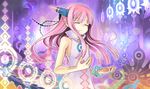  bangle bracelet closed_eyes dress game_cg jewelry long_hair milreaf pink_hair pointy_ears sleeveless sleeveless_dress solo summon_night summon_night_4 