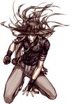  ball beard brown_hair cape facial_hair gyro_zeppeli hat jojo_no_kimyou_na_bouken kneeling kyokugei long_hair male_focus solo steel_ball_run 