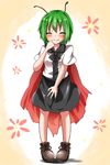  bad_id bad_pixiv_id blush closed_eyes facing_viewer green_hair highres short_hair smile solo touhou wriggle_nightbug yamato_(muchuu_paradigm) 