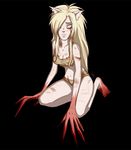 claws clothed clothing female kayley kneeling left_4_dead_(series) magic_user plain_background skimpy solo the_witch valve video_games witch 