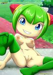  blue_eyes breasts butt cosmo_the_seedrian female forest green_hair hair invalid_tag legwear looking_at_viewer male mobius_unleashed nice nipples nude palcomix plant plant_girl pussy sega smile solo sonic_(series) spread_legs spreading straight tights tree 