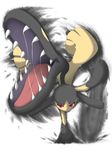  absurdres fangs highres horn mawile nintendo no_humans pokemon red_eyes teeth tongue 