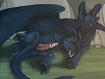  cum dragon dreamworks how_to_train_your_dragon male night_fury presenting solo timelesserror toothless 