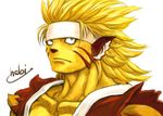  bad_id bad_pixiv_id blonde_hair blue_eyes breath_of_fire breath_of_fire_iii fur furry hebina_masayoshi male_focus rei_(breath_of_fire) solo 