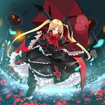  bad_id bad_pixiv_id blazblue blonde_hair bow cat gii gothic_lolita lolita_fashion long_hair luckycharm rachel_alucard red_bow red_eyes solo very_long_hair 