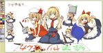  alice_margatroid blonde_hair flandre_scarlet lysander_z multiple_girls paint partially_translated shanghai_doll shoujo_kitou-chuu touhou translation_request wings 