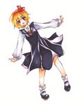  bad_id bad_pixiv_id blonde_hair hair_ribbon kubikirisaikuru red_eyes ribbon rumia short_hair solo touhou 