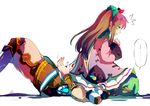  1girl blush child couple faize_scheifa_beleth hetero lymle_lemuri_phi ribbon sitting so3fans star_ocean star_ocean_the_last_hope twintails 