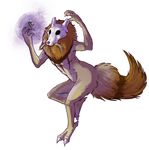  cubone fusion gen_1_pokemon highres kadabra mane no_humans pokemon pokemon_(creature) skull spoon tail 