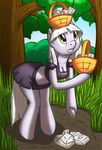 anthro anthrofied basket bent_over blinkie_pie_(mlp) breasts cleavage clothed clothing color dress equine female friendship_is_magic fur grey_fur hair horse mammal my_little_pony navel outside plain_background pony rock rocks sketch solo tg-0 tree white_background white_hair 
