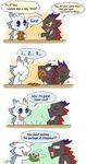  cartoon chibi chinese_dragon comic cookie cute dragon dragonbros ebby english_text eyes_closed food garbage humor j_c male open_mouth silvvy taiwan teeth text tongue yellow_eyes 