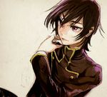 bangs code_geass kayako_(tdxxxk) lelouch_lamperouge male_focus simple_background smile solo 