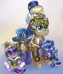  blue_eyes blue_hair book clothing cute cutie_mark derpy_hooves_(mlp) doctor_whooves_(mlp) equine female feral friendship_is_magic fur hair horn horse mammal multi-colored_hair my_little_pony pegasus plain_background pony princess_luna_(mlp) purple_eyes purple_fur purple_hair saturnspace steampunk twilight_sparkle_(mlp) two_tone_hair unicorn winged_unicorn wings yellow_eyes 