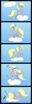  blonde_hair cloud colored cutie_mark derp_eyes derpy_hooves_(mlp) dizzy equine faint femael female feral friendship_is_magic hair horse joey-darkmeat mammal my_little_pony outside pegasus pony sky tim015 wings yellow_eyes zzz 