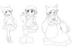  bow cape imaizumi_kagerou mermaid monster_girl multiple_girls rin_satsuki22 sekibanki touhou wakasagihime work_in_progress 