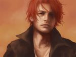  1boy f_(zxc0000) male male_focus one_piece red_hair shanks solo 