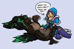  clothing dota_2 english_text female feral harbinger_the_outworld_devourer hindpaw male paws plain_background rylai_the_crystal_maiden text white_background wings 