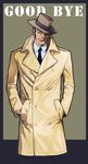  ebba english fedora formal hands_in_pockets hat lupin_iii male_focus naya_gorou necktie solo suit trench_coat zenigata_kouichi 