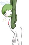  arms_above_head blush breath cum eyes_closed gardevoir girly green_hair hair hands-free hoodie male masturbation modeseven nintendo nitrotitan orgasm panting penis pok&#233;mon porkyman solo video_games white_penis white_skin 