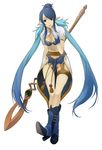  bad_id bad_pixiv_id blue_footwear blue_hair boots breasts gloves izumi_(nagashi) judith knee_boots long_hair medium_breasts pointy_ears solo tales_of_(series) tales_of_vesperia 