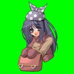  bag blue_eyes blue_hair hakoiri_nyanko laughing merchant_(ragnarok_online) ragnarok_online solo 