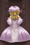  blonde_hair book cosplay harusame_(unmei_no_ikasumi) hat lunasa_prismriver patchouli_knowledge patchouli_knowledge_(cosplay) solo touhou 