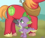  big_macintosh friendship_is_magic my_little_pony spike unistar 