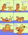  crossover garfield garfield_(character) pikachu porkyman 