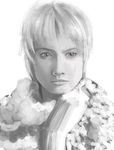  greyscale monochrome original short_hair signature sketch solo yukihiro 