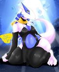  anthrofied avian breasts chubby cleavage clothed clothing female geiru_mirua legendary_pok&#233;mon looking_at_viewer lugia nintendo pok&#233;mon pok&#233;morph pok&eacute;mon skimpy solo thighs video_games yellow_eyes 