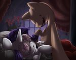  ambiguous_gender blindfold creepy duo equine feral friendship_is_magic hair horn horse inside mammal mannequin my_little_pony night pony purple_hair rarity_(mlp) signature sip_i.a. sleeping unicorn 