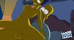  animated famous-toons-facial homer_simpson marge_simpson the_simpsons 