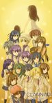  6+girls botan_(clannad) clannad dango_daikazoku everyone fujibayashi_kyou fujibayashi_ryou furukawa_akio furukawa_nagisa furukawa_sanae garbage_doll girl_from_the_illusionary_world hikarizaka_private_high_school_uniform ibuki_fuuko ichinose_kotomi miyazawa_yukine multiple_boys multiple_girls okazaki_tomoya okazaki_ushio sagara_misae sakagami_tomoyo sakura_emi school_uniform shima_katsuki siblings sisters sparkle sunohara_mei sunohara_youhei twins 