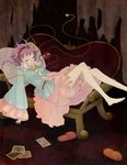  barefoot eeyasu feet hairband komeiji_satori photo_(object) sleeping slippers solo touhou 