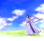  artist_request cloud code_geass day grass lelouch_lamperouge looking_away male_focus sky solo standing wind 