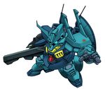  chibi dijeh gundam mecha no_humans noah_noah sd_gundam solo weapon zeta_gundam 