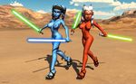  aayla_secura ahsoka_tano clone_wars kondaspeter star_wars togruta twi&#039;lek 