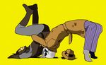  bad_id bad_pixiv_id german_suplex male_focus multiple_boys nite_owl rorschach simple_background suplex uso_(stsksyc) watchmen wrestling 