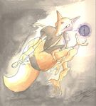  energy_ball gen_1_pokemon highres holding holding_spoon kadabra no_humans pokemon pokemon_(creature) solo spoon 