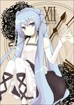  arm_warmers bad_id bad_pixiv_id blue_hair dress hatsune_miku holding_hands lolita_fashion long_hair mono_(recall) out_of_frame pantyhose solo_focus vocaloid white_legwear yami-iro_alice_(vocaloid) 