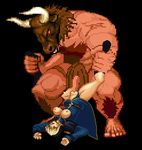  animated king_of_fighters leopold_goenitz m.u.g.e.n. minotaur mugen rule_63 