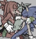  knuckles_the_echidna nyowa silver_the_hedgehog sonic_team sonic_the_hedgehog 