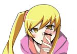  a.ringo bakemonogatari blonde_hair blush censored monogatari_(series) oshino_shinobu penis shinobu_oshino yellow_eyes 