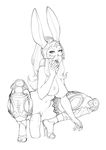  animal_ears armor breasts bunny_ears clitoris curvy dildo ears_through_headwear final_fantasy final_fantasy_xii fran greaves greyscale half-closed_eyes hand_to_own_mouth helmet high_heels highres huge_dildo large_breasts large_insertion lineart lips lm_(legoman) long_hair monochrome navel nipples nude object_insertion open_mouth pussy_juice shoes sketch solo squatting thick_thighs thighs tiptoes vaginal vaginal_object_insertion viera wide_hips 