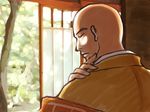  bald brevel chinese_clothes eyebrows kesa lei-fei male_focus monk shaolin_monk solo virtua_fighter 