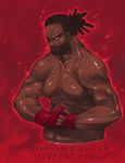  armor beard cracking_knuckles dark_skin dark_skinned_male facial_hair g-room_honten japanese_armor jeffry_mcwild kote male_focus muscle pose solo upper_body veins virtua_fighter 